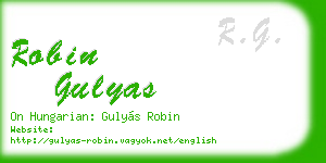 robin gulyas business card