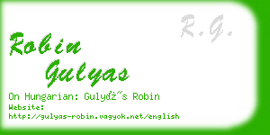 robin gulyas business card